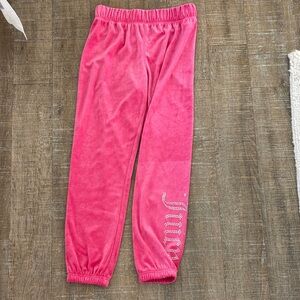 Juicy Couture Pink Velour Joggers